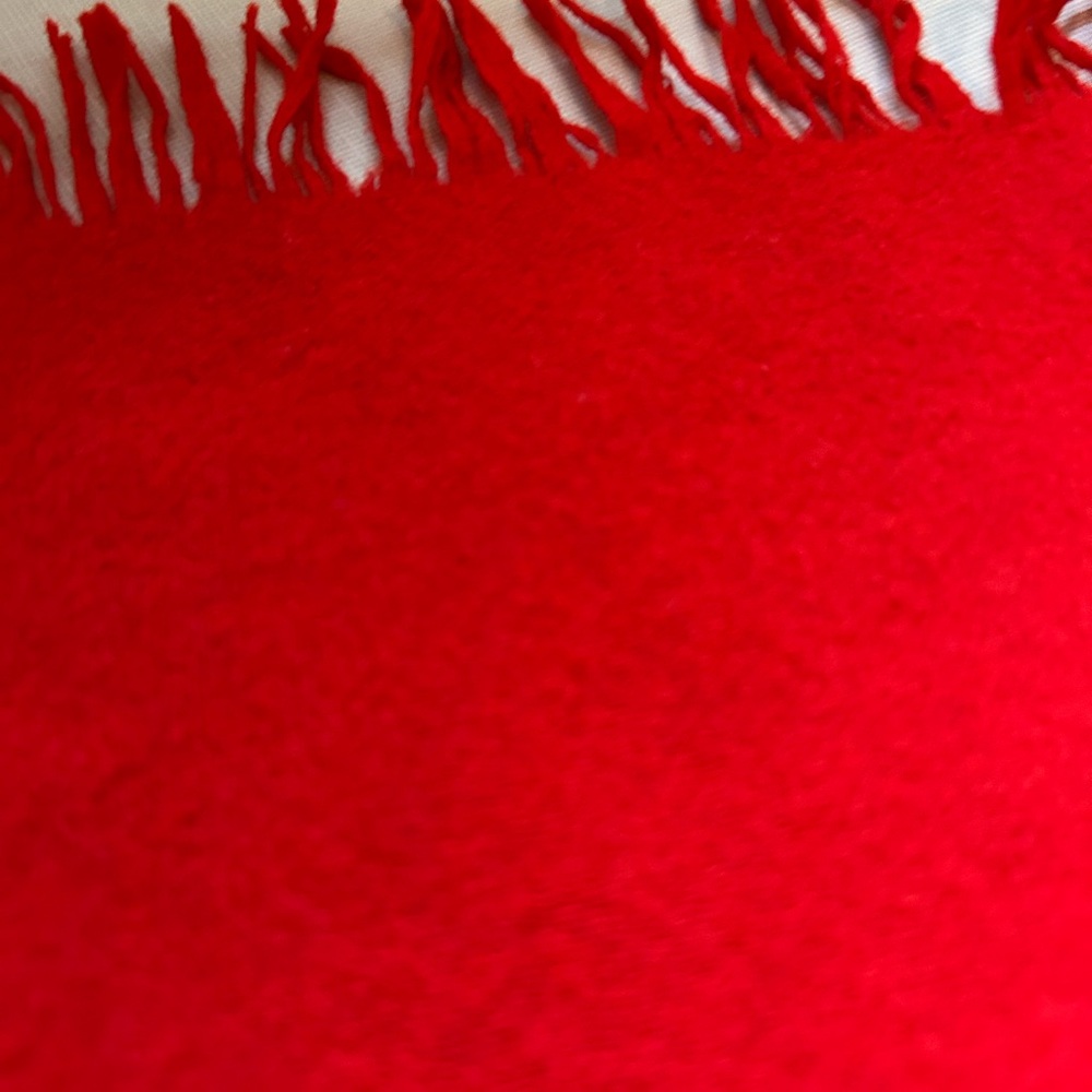 Pendleton Vibrant Red Wool Scarf - image 3